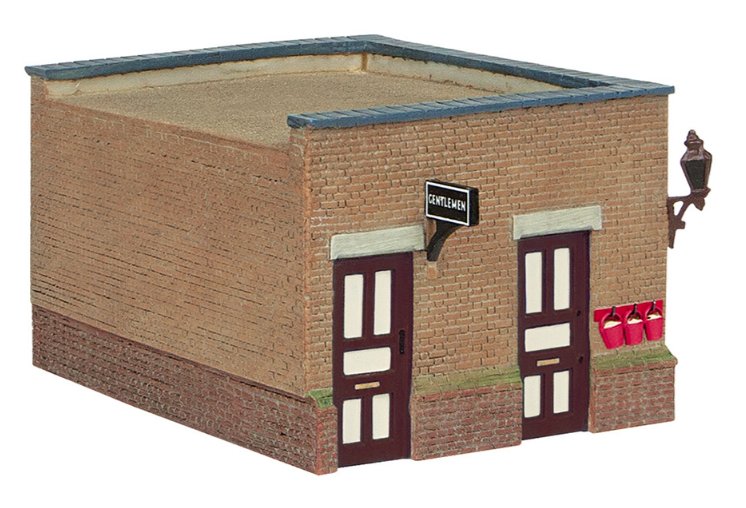 44-090C Bachmann Scenecraft Sheffield Park Waiting Room with Toilet - Crimson and Cream